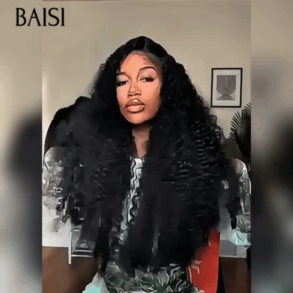 BAISI 13X4 lace frontal Perruques curly wave 20 pouces 100€ PROMO Offre spéciale en France en 100% vrais cheveux humains