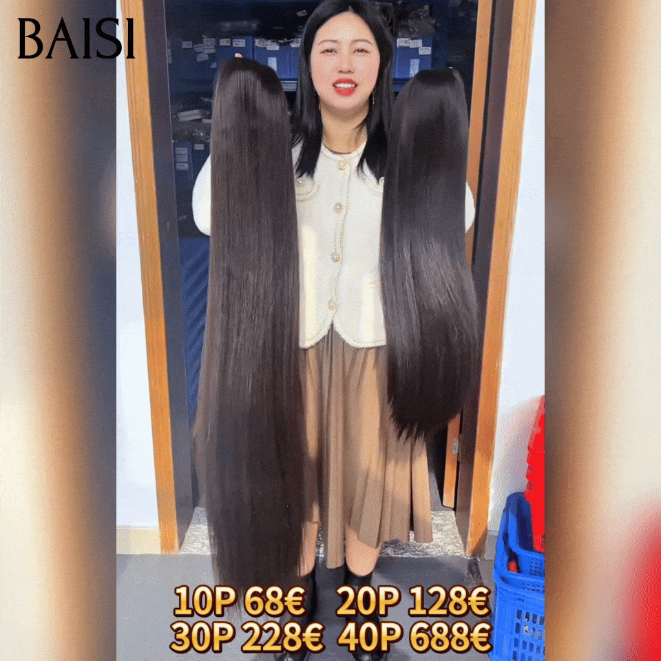 BAISI 13X4 lace frontal Perruques Lisse 20 pouces 128€ PROMO en France en 100% vrais cheveux humains