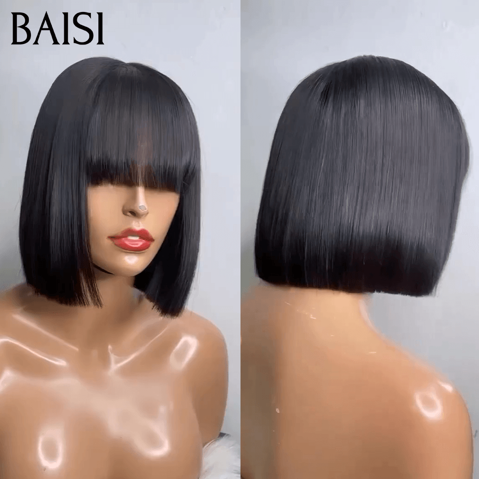 BAISI Vietnam Hair SDD 12 Pouce 79€ Demain Fini de Luxe avec frange 100% Cheveux Humains 