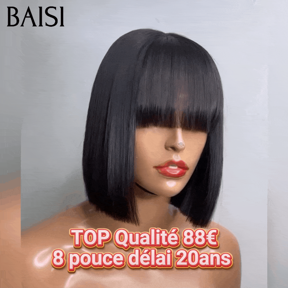 BAISI Vietnam Hair SDD 12 Pouce 79€ Demain Fini de Luxe avec frange 100% Cheveux Humains 