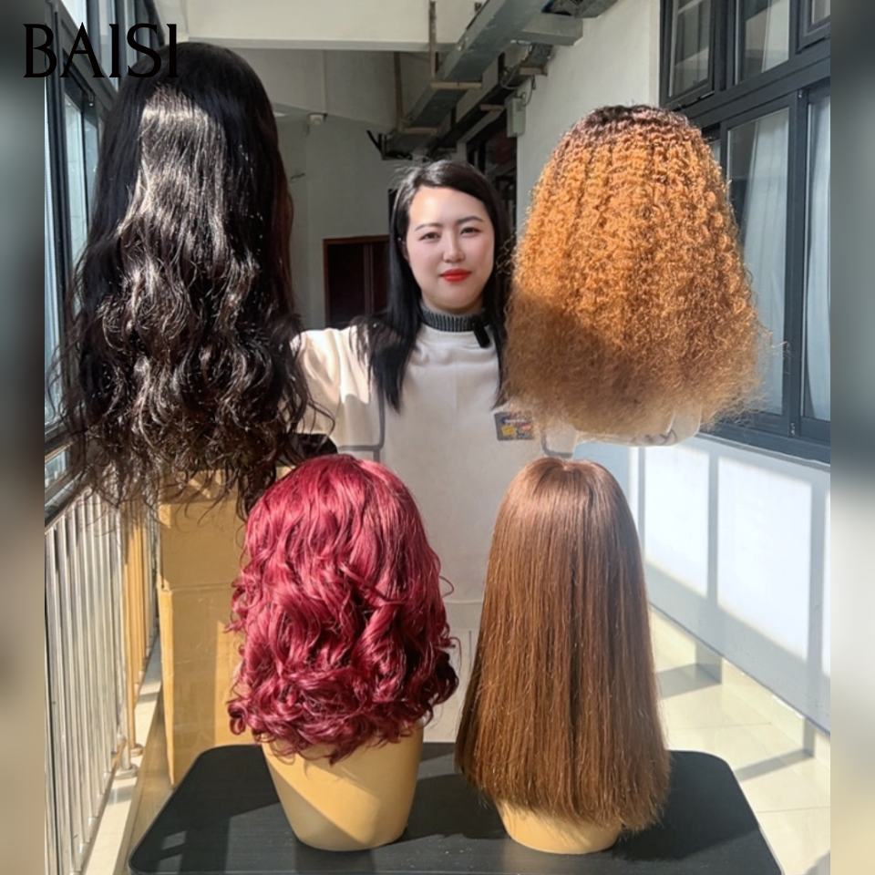 BAISI 4 Perruques différentes 200€ modèles au hasard selon le Facile à Revendre PROMO en 100% Cheveux Humains stock sans retour