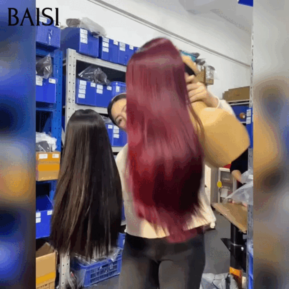 BAISI 13X4 lace frontal long Lisse 18 Pouces 2 couleurs NOIR 100€ ou Bordeaux Promo 120€ 100% Raw Hair en 100% vrais cheveux humains