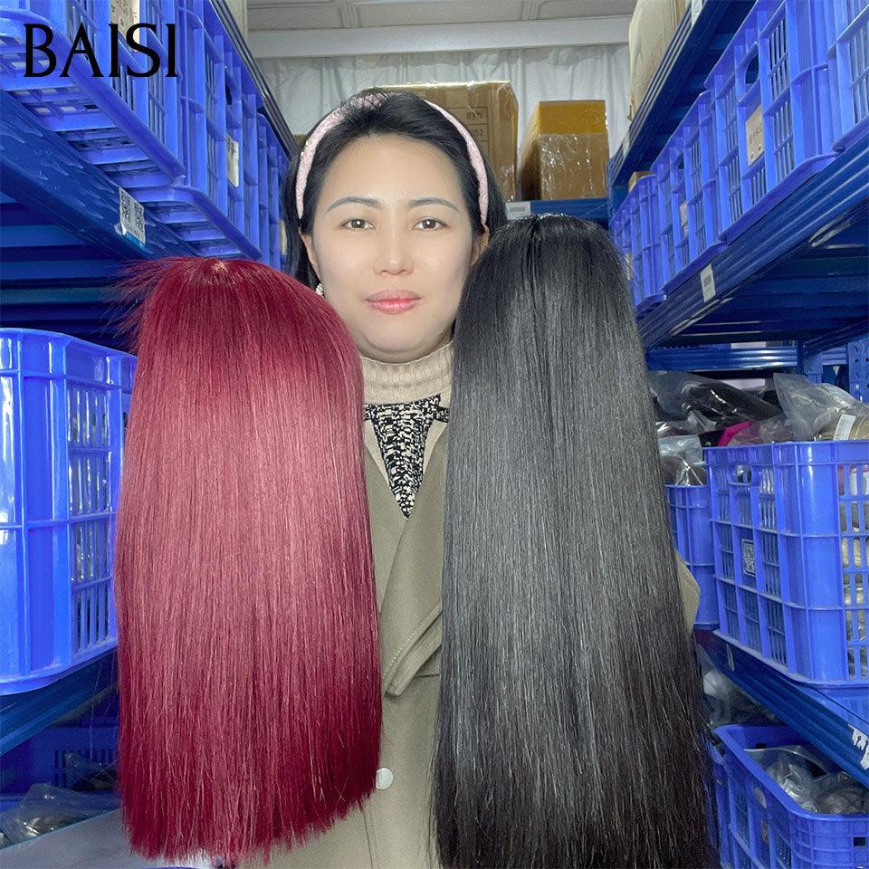 BAISI 4X4 lace Bordeau 69€ 10 Pouces ou NOIR 79€ 12 Pouces Lot de perruque 120€ en 100% cheveux humains de bonne qualité au prix abordable