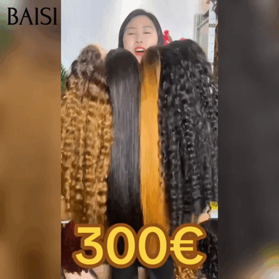 4 perruques 300€ pour revendre 13x4 lace frontal deep wave ou Lisse 18 Pouces en 100% vrais cheveux humains