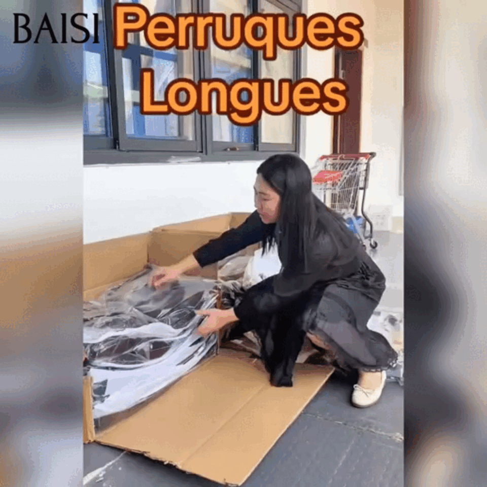 BAISI prix usine perruques longues 200€ 14 modèles différentes tailles (32p+24p+20p+12p+10p) différentes couleurs noir bordeaux marron miel mixte stock limité soldes blended human hair sans retour