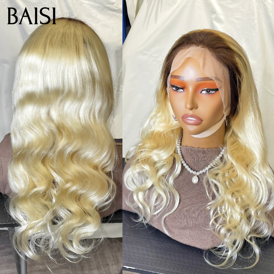 BAISI PROMO lace frontal 13x4 Perruque body wave blonde de luxe Votre carte de visite prestigieuse en 100% Cheveux Humains