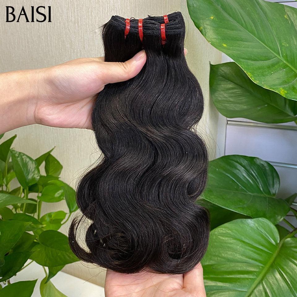 BAISI 15A Grade 3 Feixes de Cabelo Virgem 100% Vietnamita Hair Double Drawn Fumi Hair Body Wave