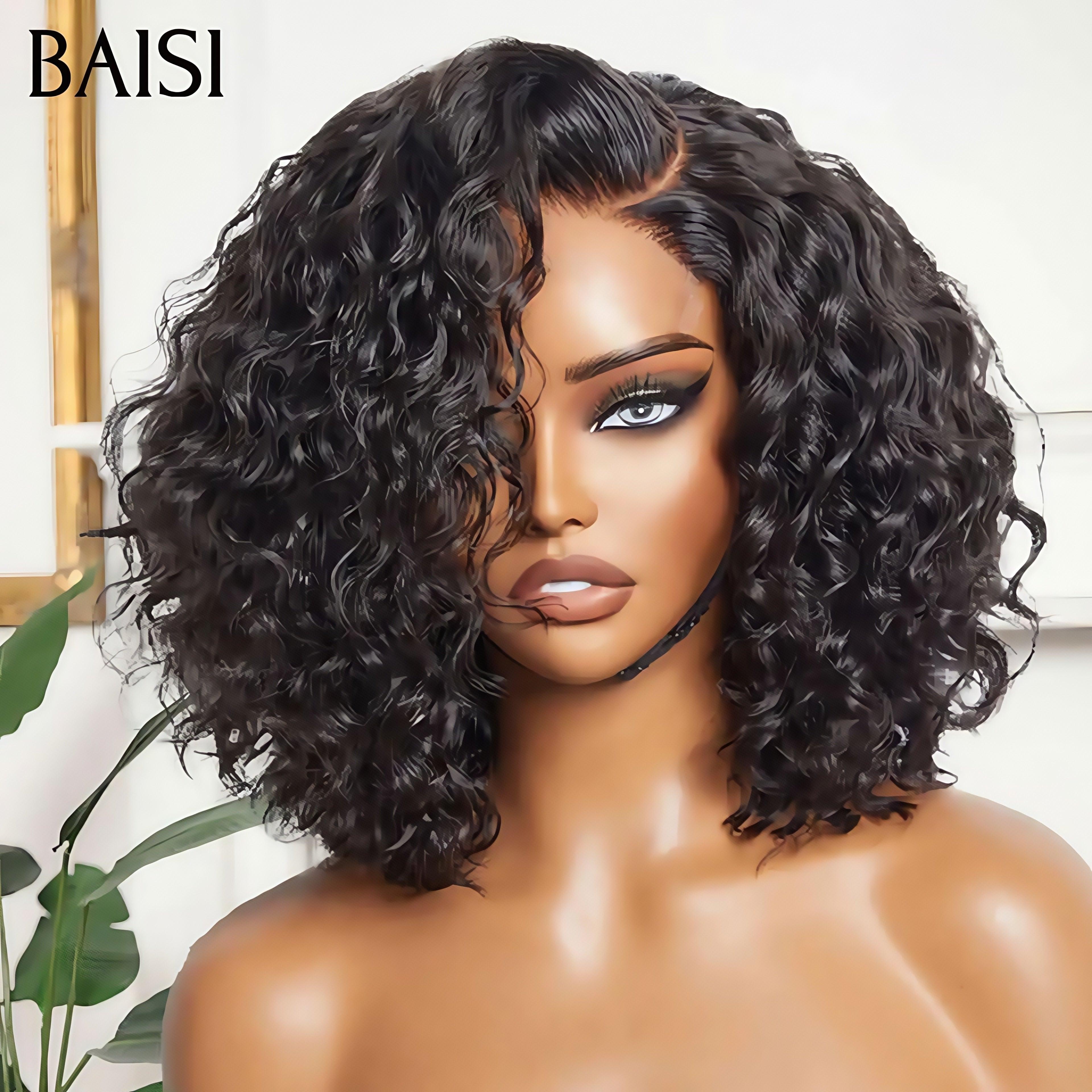 Parrucche BAISI 4X4 Luxury Water Wave € 89,5 a colori 4#Mix30# Densità del 250% 14 pollici in capelli umani al 100% B BS50