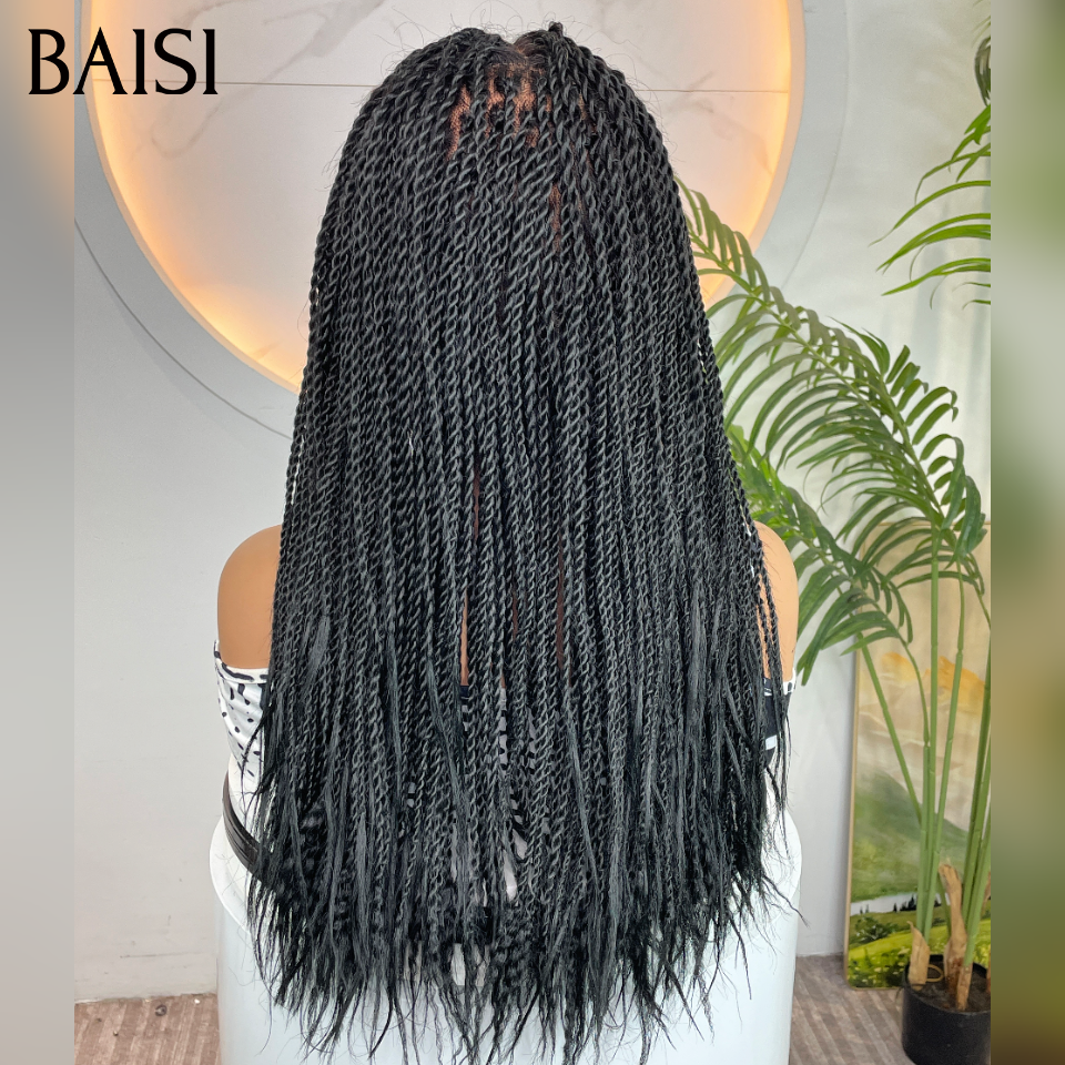 Nouveau produit Full Lace Coiffure déjà Perruque avec coiffure natte 100% Cheveux Humains