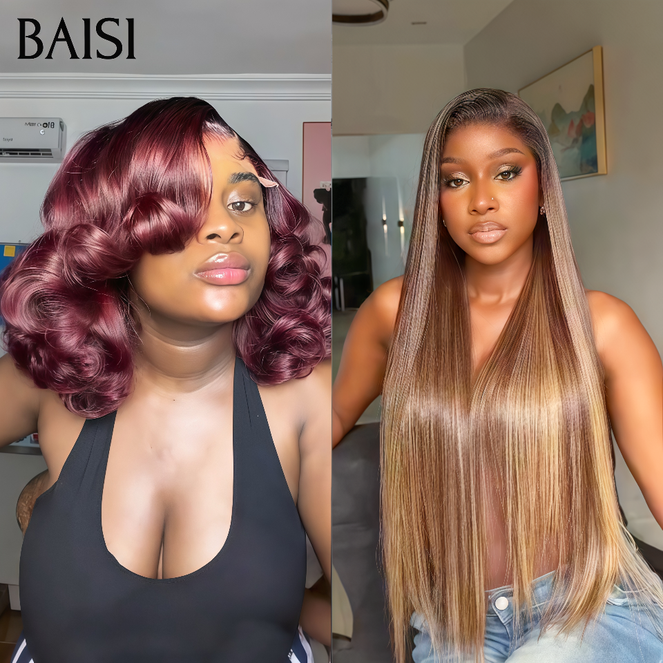 BAISI 10P Achetez 1 + 1 Gratuite 32P = 89€ Egg wave 100% Humain et Lisse blended hair sans retour
