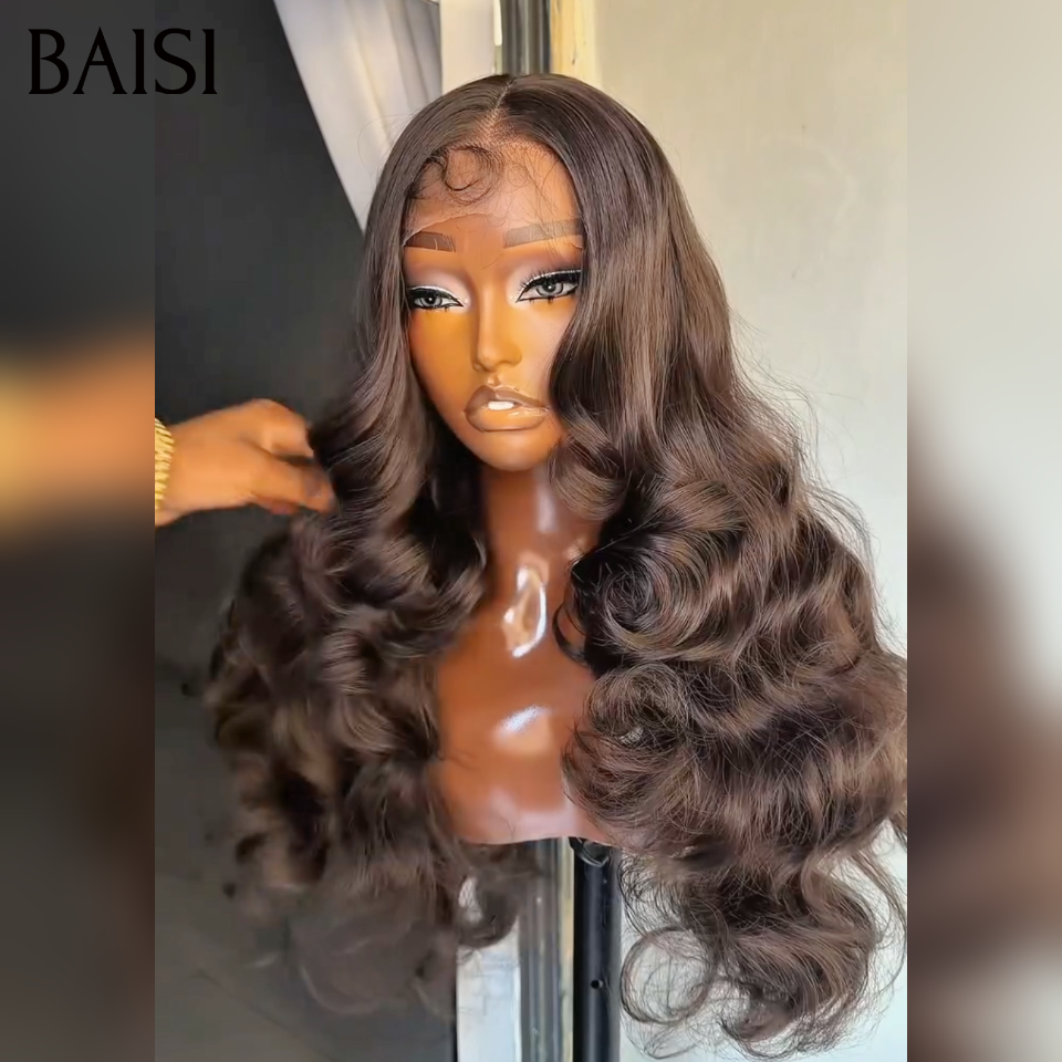 BAISI Perruque 24 Pouce 65€ blended human hair Body wave 24 Pouces ou pixie lace closure Bouclée Lisse 80€ Moitié Prix NOIR En 100% Cheveux Humains