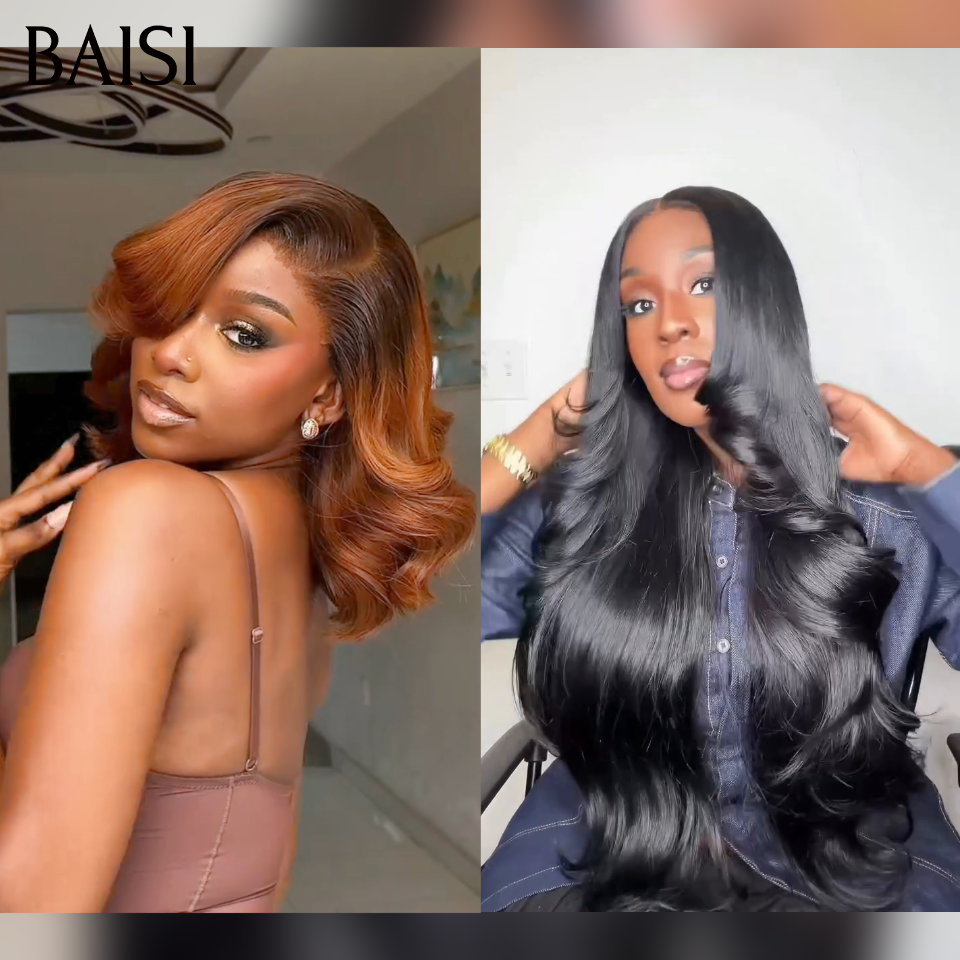 BAISI 2 Pour 99€ 4x4 lace closure egg wave 14 pouces et blended human hair egg wave ou Perruque Bouclée Egg Wave lace closure 75€ Moitié Prix en couleur blonde En 100% Cheveux Humains
