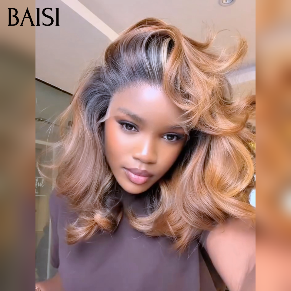 BAISI 13*4 lace frontal Perruque egg wave noir 100€ ou 4/30# 89€ ou Chioma pixie sans lace 39€ finger wave NOIR Moitié Prix Livraison Express 48H en 100% cheveux humains