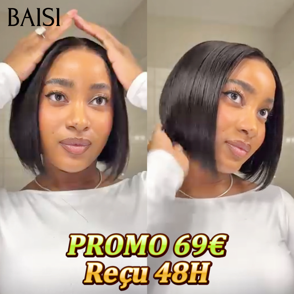 BAISI 4x4 lace frontal Perruques couleur noir ou couleurs mixte 1B#30#27# wave 200% volume en 100% Cheveux humain