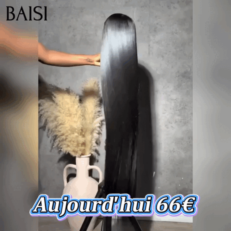 13x4 lace frontal Perruque Lisse 20 pouce 126€ raw hair NOIR 100% bonne qualité en 100% Cheveux Humains