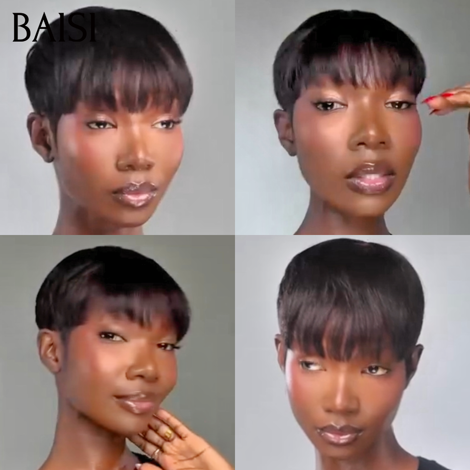BAISI 13X4 afro riccio colore 4#27# -905 in 100% capelli umani veri D