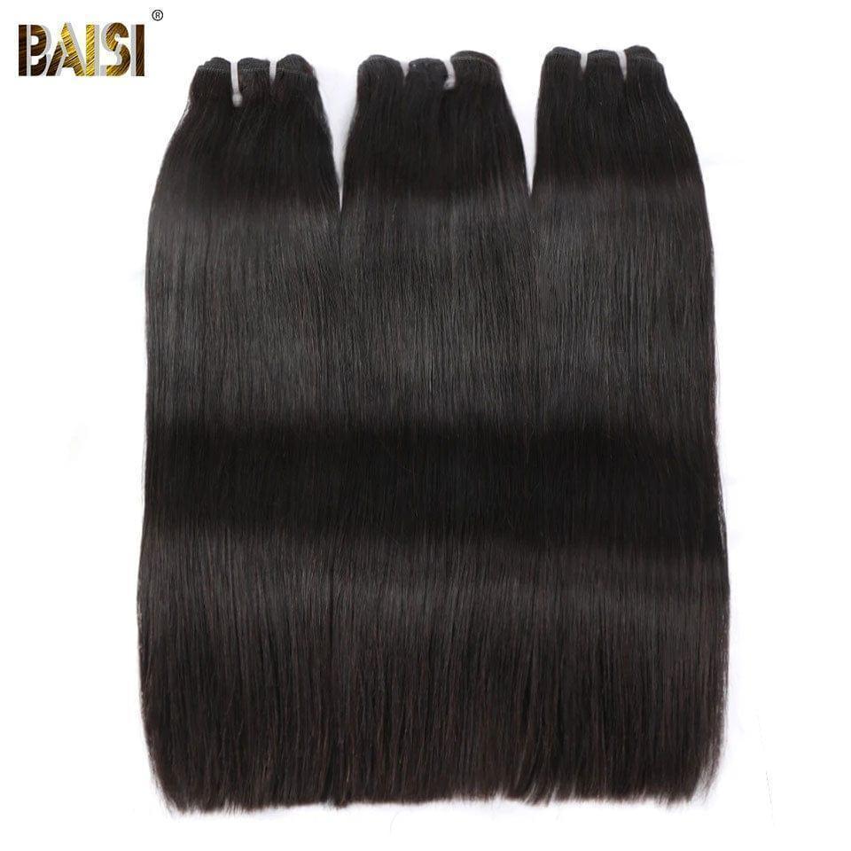 BAISI 15A Grado 3 Palla Capelli Vergini Tesse Lisci Lusso Alta Qualità 100% Capelli Umani Capelli Vietnam 300 Grammi