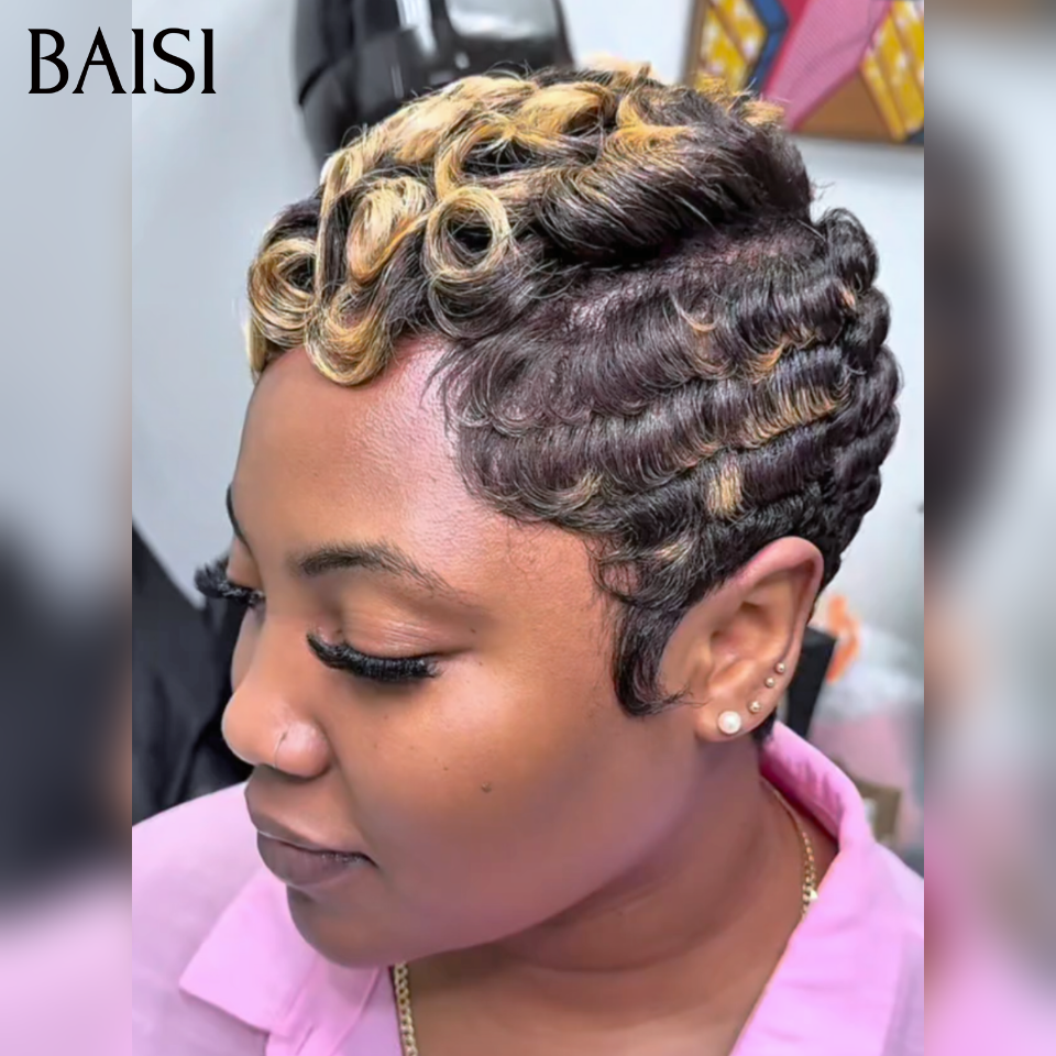 BAISI Perruque PROMO Chioma 45€ sans Colle Fabriqué à la machine en 100% vrais cheveux humains