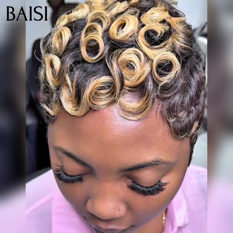 BAISI Perruque PROMO Chioma 45€ sans Colle Fabriqué à la machine en 100% vrais cheveux humains