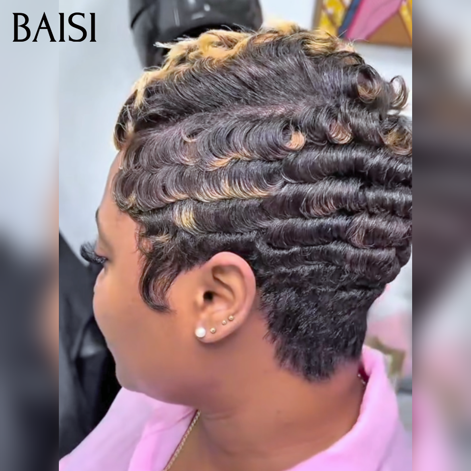 BAISI Perruque PROMO Chioma 45€ sans Colle Fabriqué à la machine en 100% vrais cheveux humains