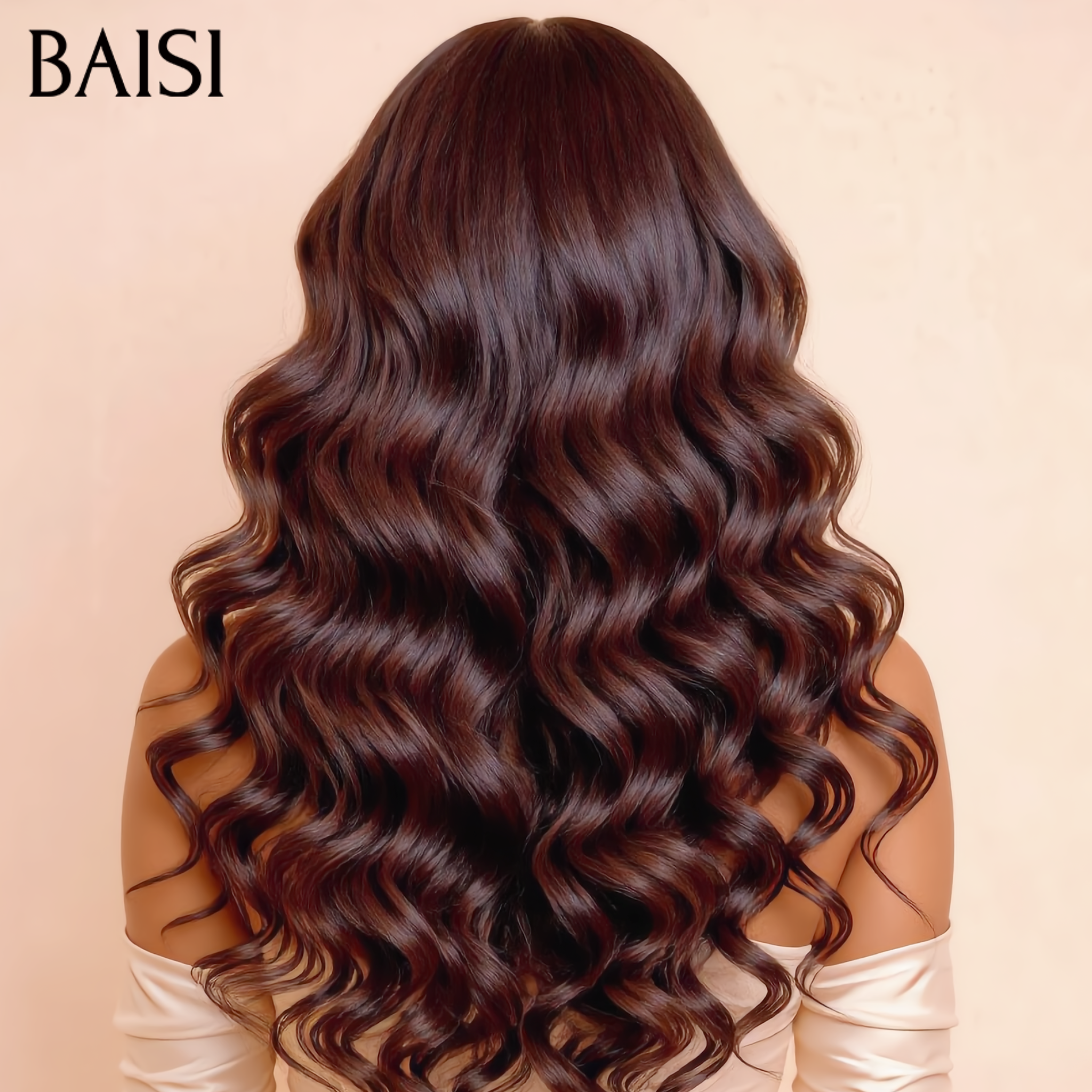 BAISI 13x4 Lace Frontal Perruque body wave en couleur NOIR 30 pouce 209€ Hot en 100% Cheveux Humains