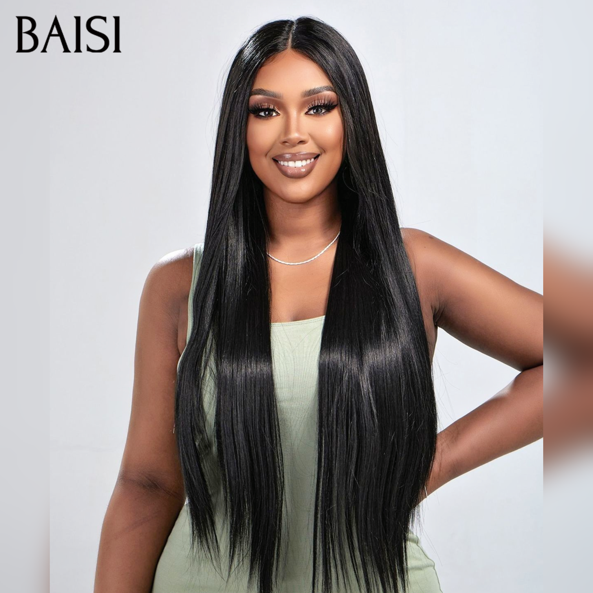 BAISI 2 Perruques Prix Grossite 250€ Facile à Revendre textures différents lisse et wave PROMO 100% Cheveux Humains