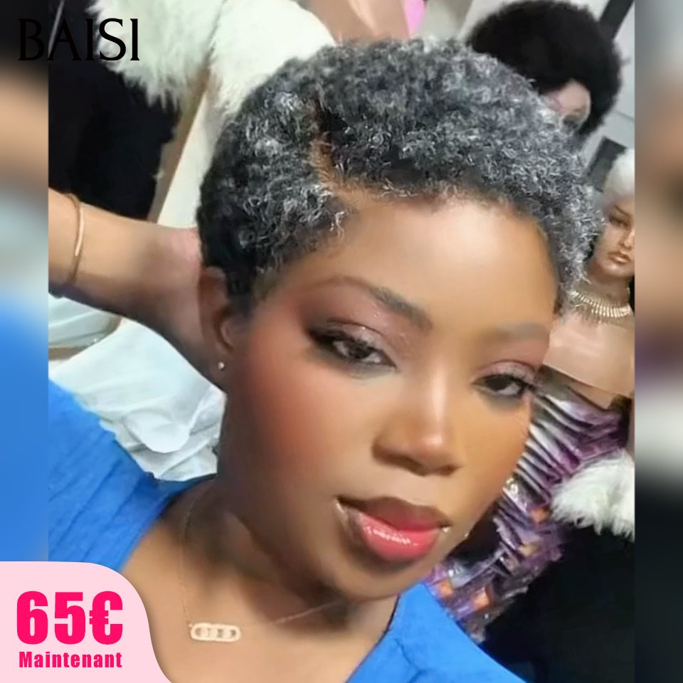 BAISI 13X4 Straight Bob Wig In Brown #4 Pre-Plucked No Glue Needed in 100% Raw Hair Lace Already Cut