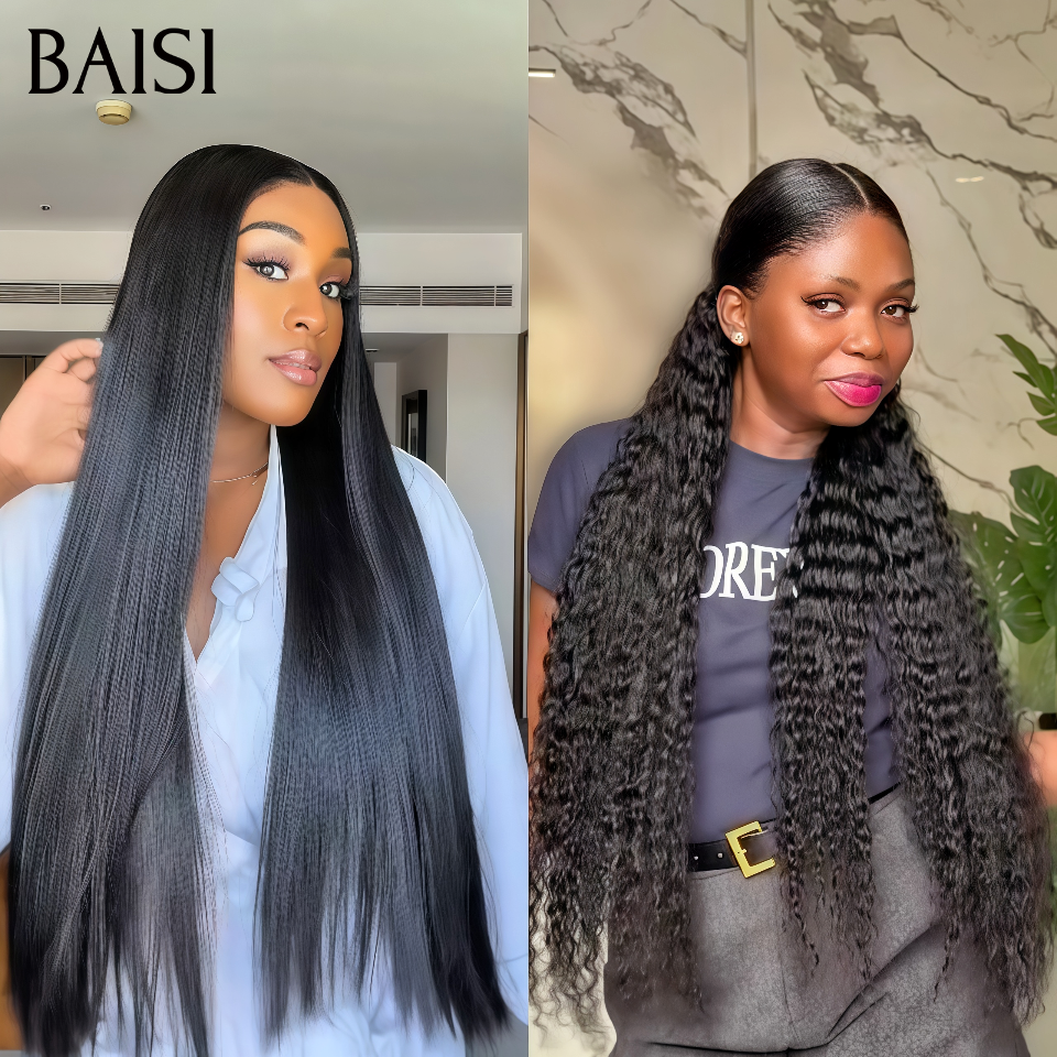 txt
BAISI 2 Perucas promocionais 2X6 Bob liso 10 pouces e 4X4 ondulado encaracolado 14 Pouces castanho, 250% densidade em 100% Cabelo Humano vietnam hair FR38