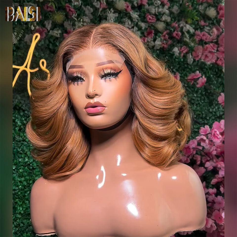 BAISI 4X4 Perruques de Luxe Haute Qualité Body Wave en couleur marron ou Mixte 250% densité plus de 20 ans d' utilisations