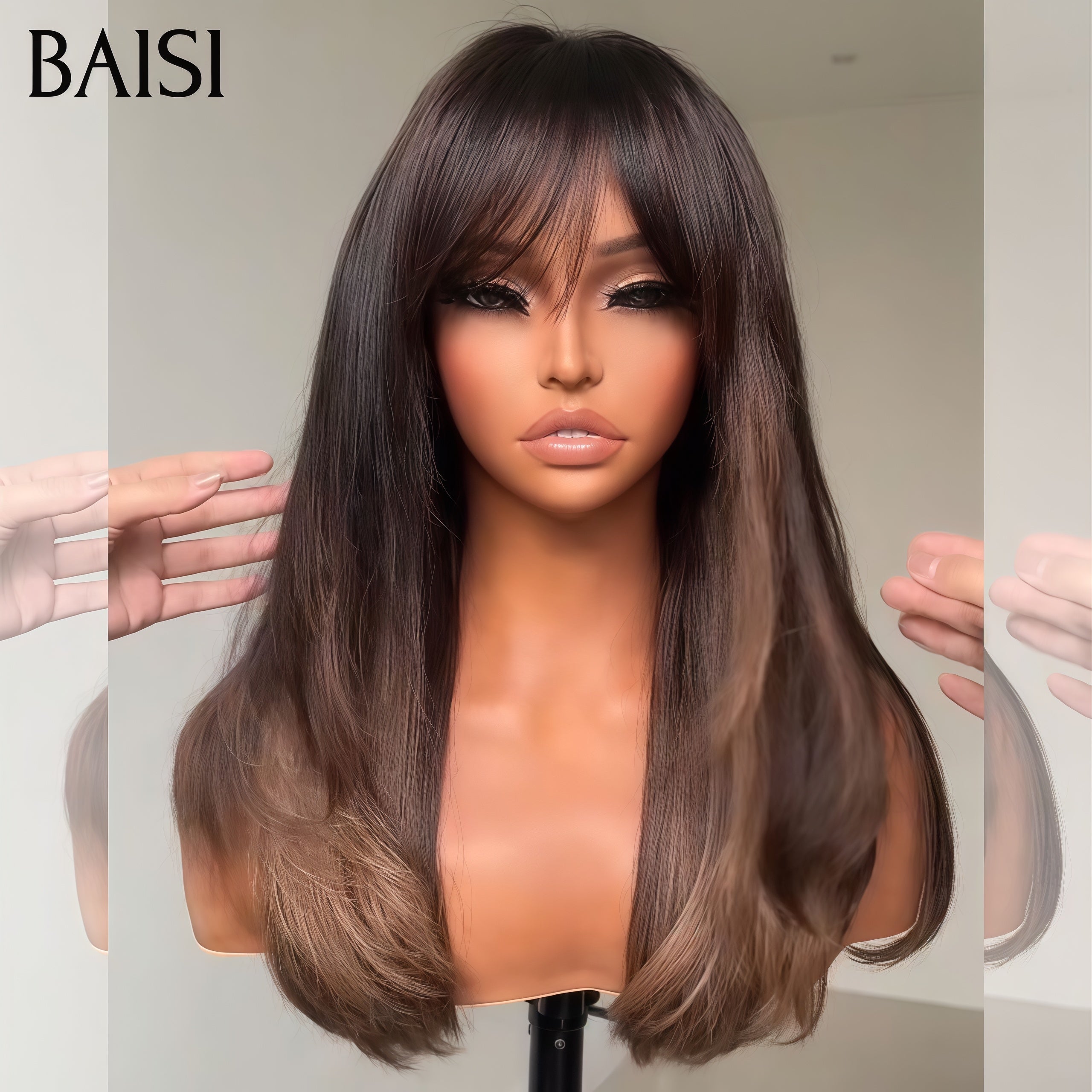 BAISI vendita lampo 2 parrucche in 100% capelli veri umani 188 euro (nessun codice necessario)