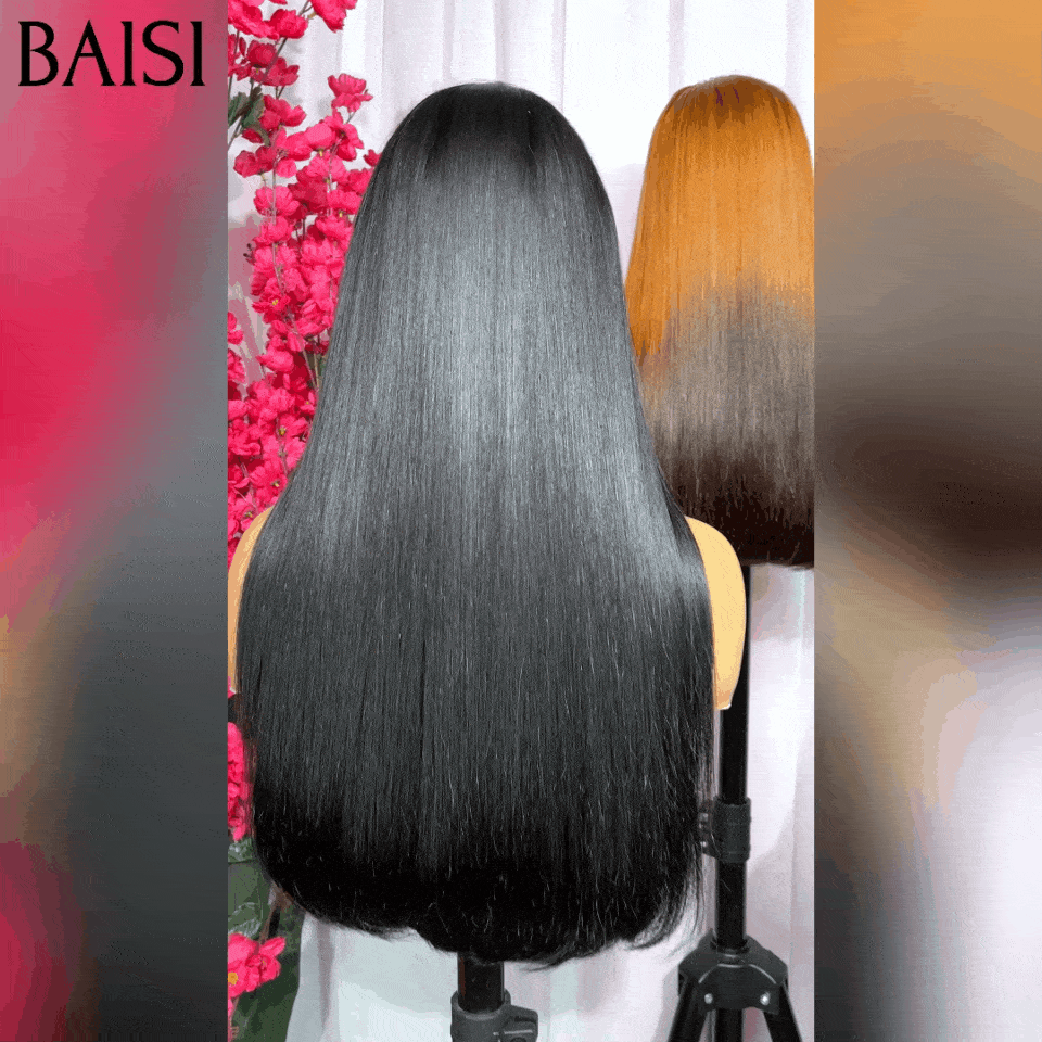 BAISI Parrucche 4 Parrucche 4 colori diversi NERO o Marrone Colori personalizzati in capelli veri al 100% CODICE: VIP100