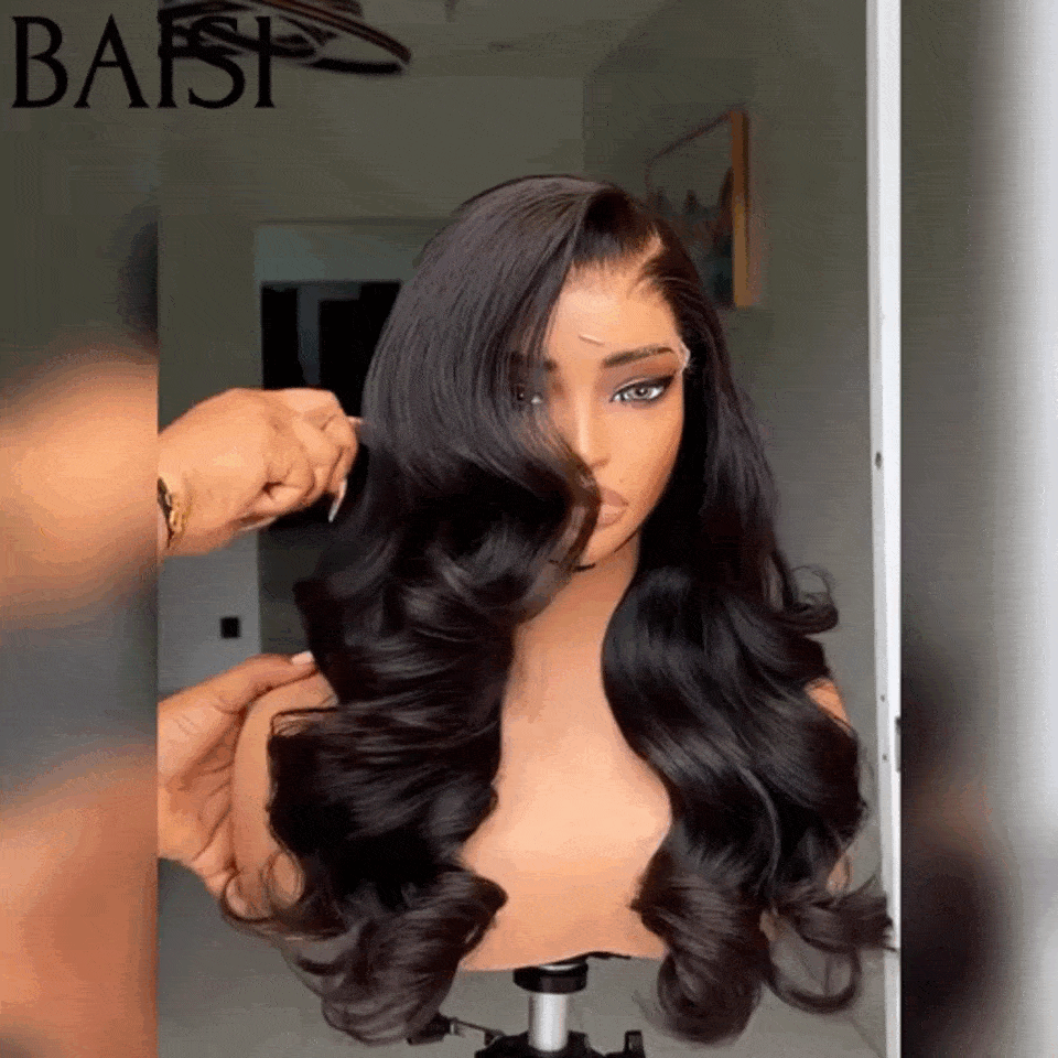 BAISI 4x4 Lace Luxury Wigs 100% Vietnam Hair Body wave volume 250% density A1 Made by double drawn virgin hair