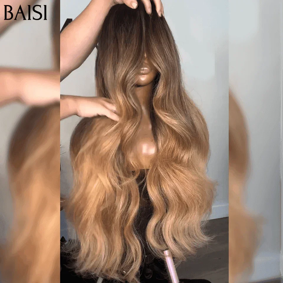BAISI 2 Peruca 299€ 20 Polegadas em 100% cabelo humano verdadeiro 13X4 lace nas cores Castanho e Bordeaux