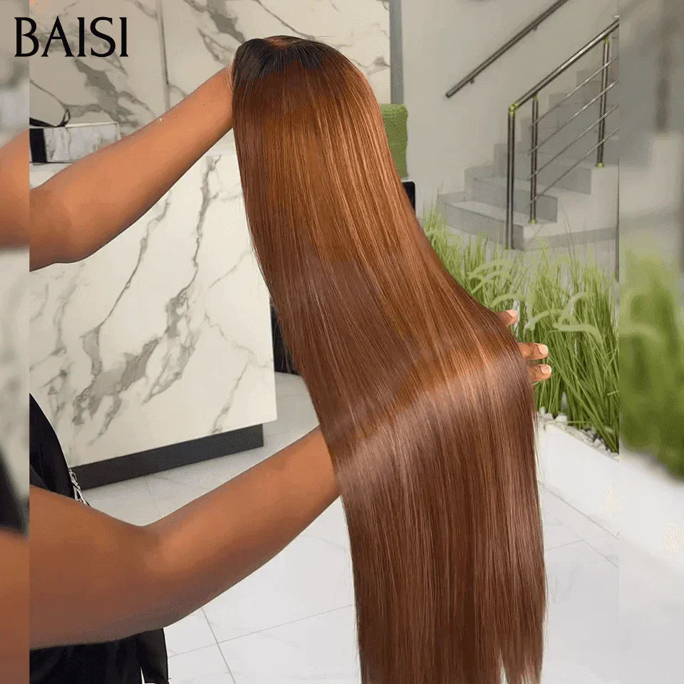BAISI 4 Perucas 639€ Desconto com promoção de luxo 250% Densidade de luxo em 100% cabelo humano verdadeiro MP50