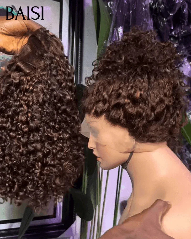 BAISI 360 Lace Wig 18 Inches In Black or Mixed Body wave Personalized Customization In 100% Human Hair VIP100
