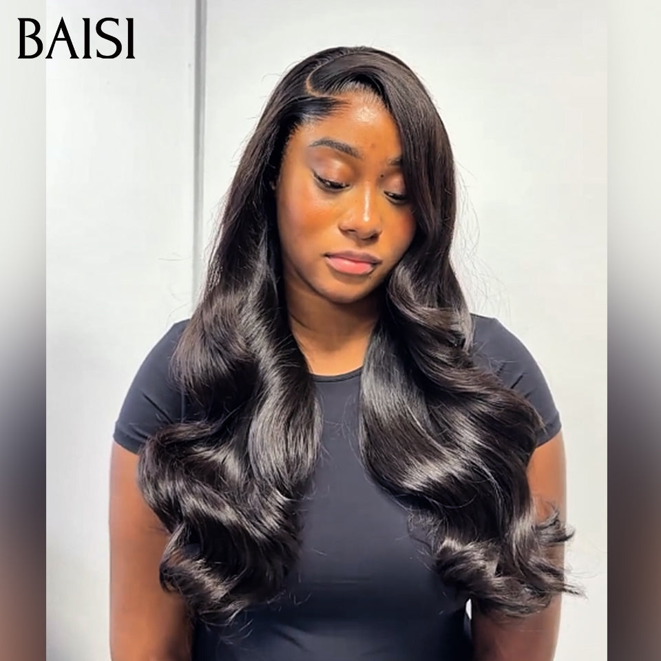 BAISI Achetez 2 perruques minimum au prix d'usine fournisseur Perruque lace frontal Body Wave 100% Cheveux humains (Pas Besoin de Code)