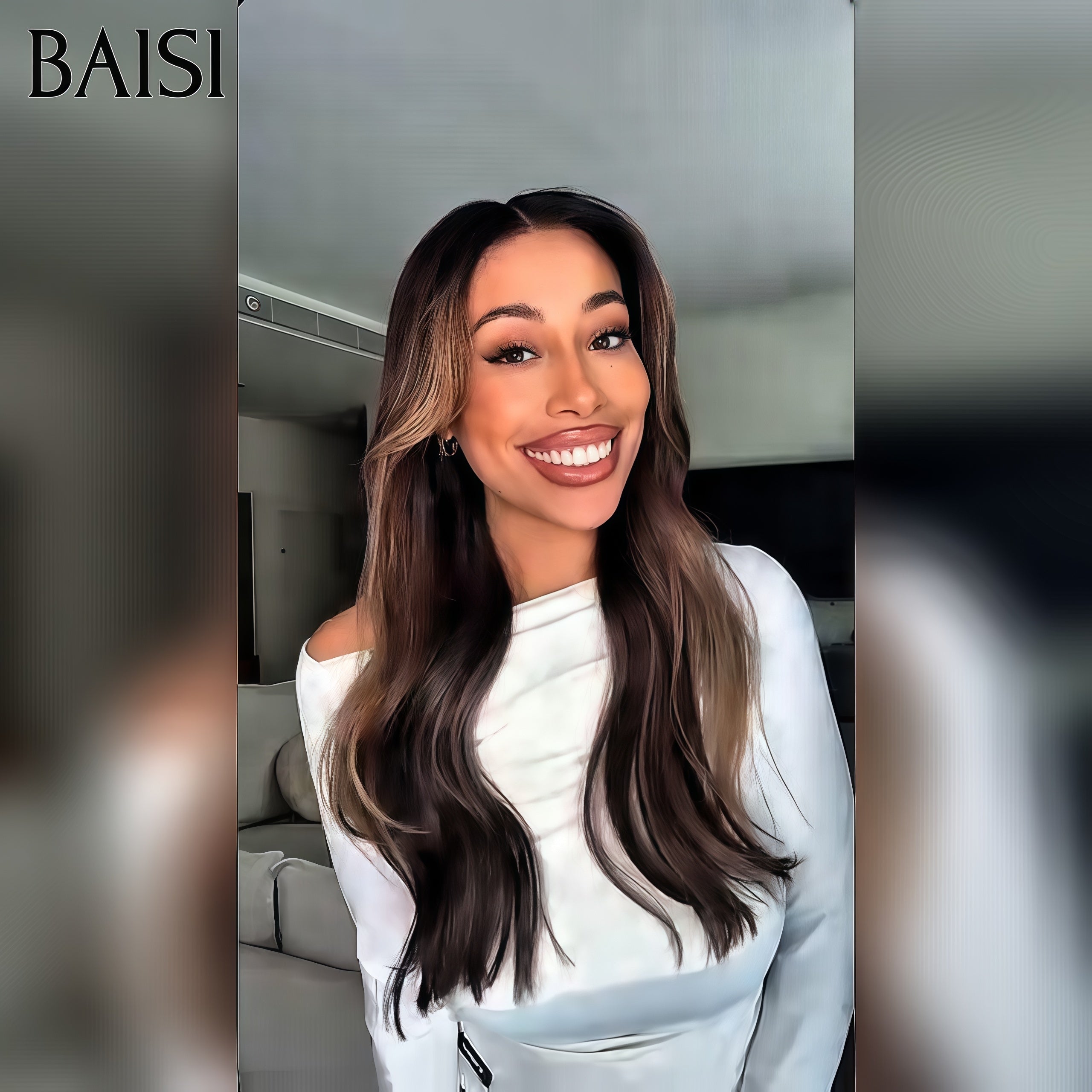 BAISI 13x4 Lace Frontal Parrucca liscia 20 pollice 119€ Senza Colla in 100% Capelli Umani