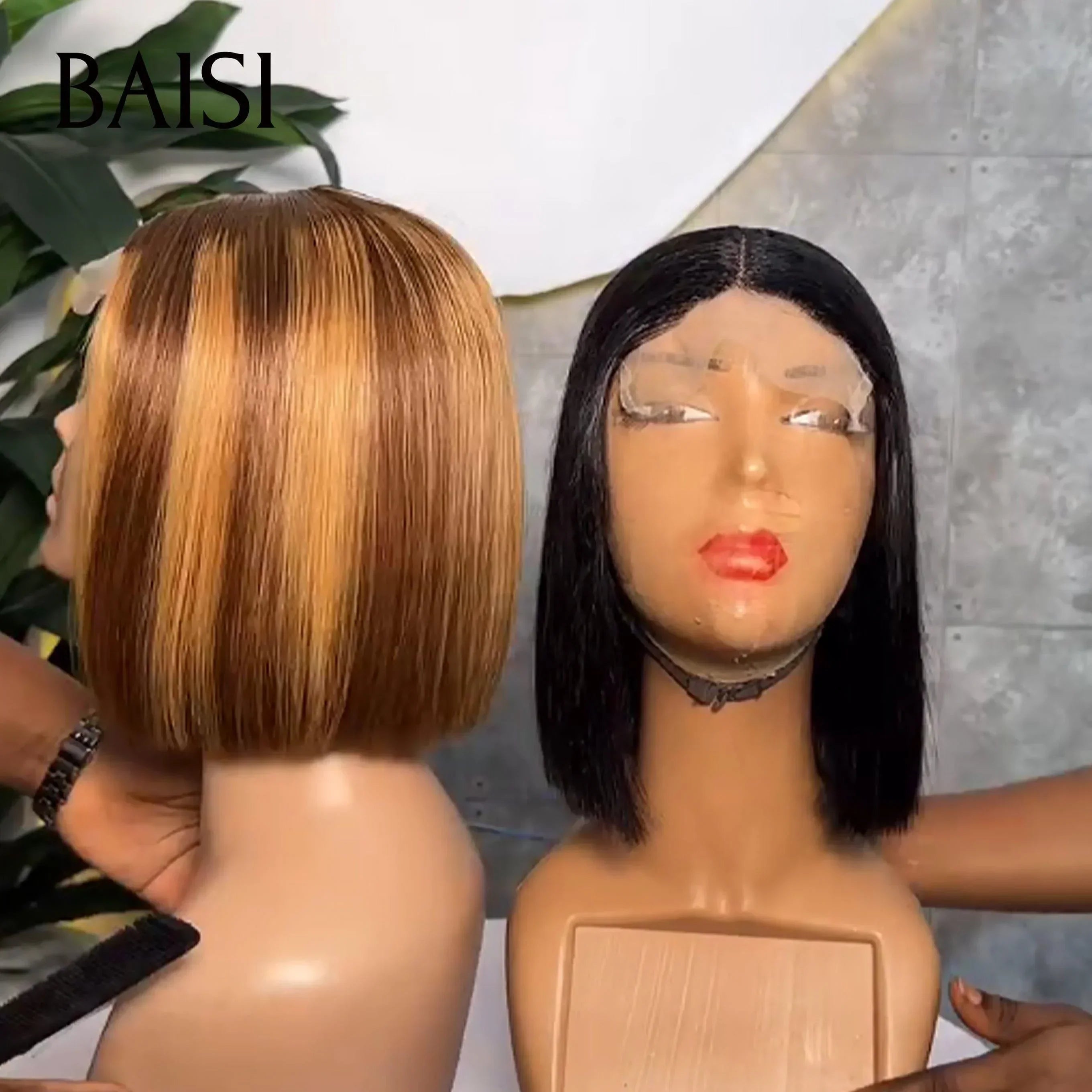 BAISI vente flash 2 perruques en 100% vrais cheveux humains 149 euro ou 2 Perruques SDD Lisse 138€