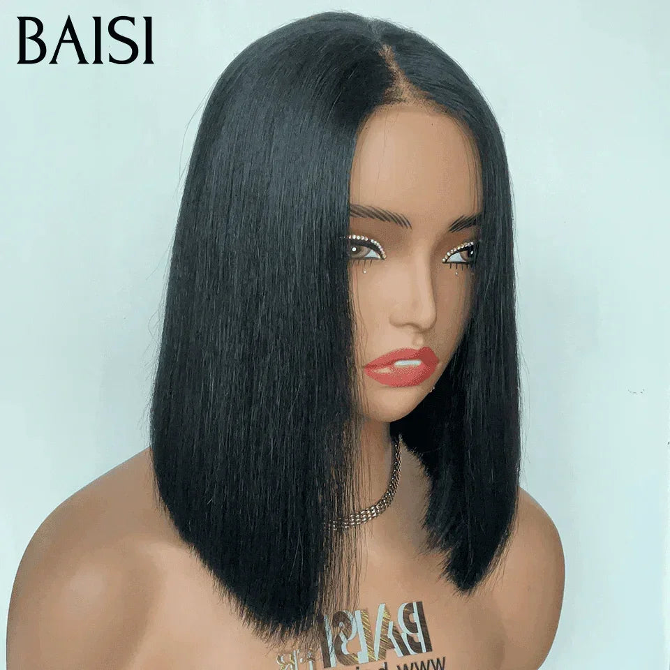 BAISI Promo Limitata 2 parrucche 139€ T-part riccia a onde e 2x6 lace lisce 8 Pollici in 100% veri capelli umani