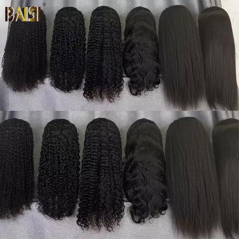 BAISI Vente en gros 1 perruque 129€ Lot De 12 Perruques Longue 24 pouces promo En 100% Cheveux Humains 12A FR38