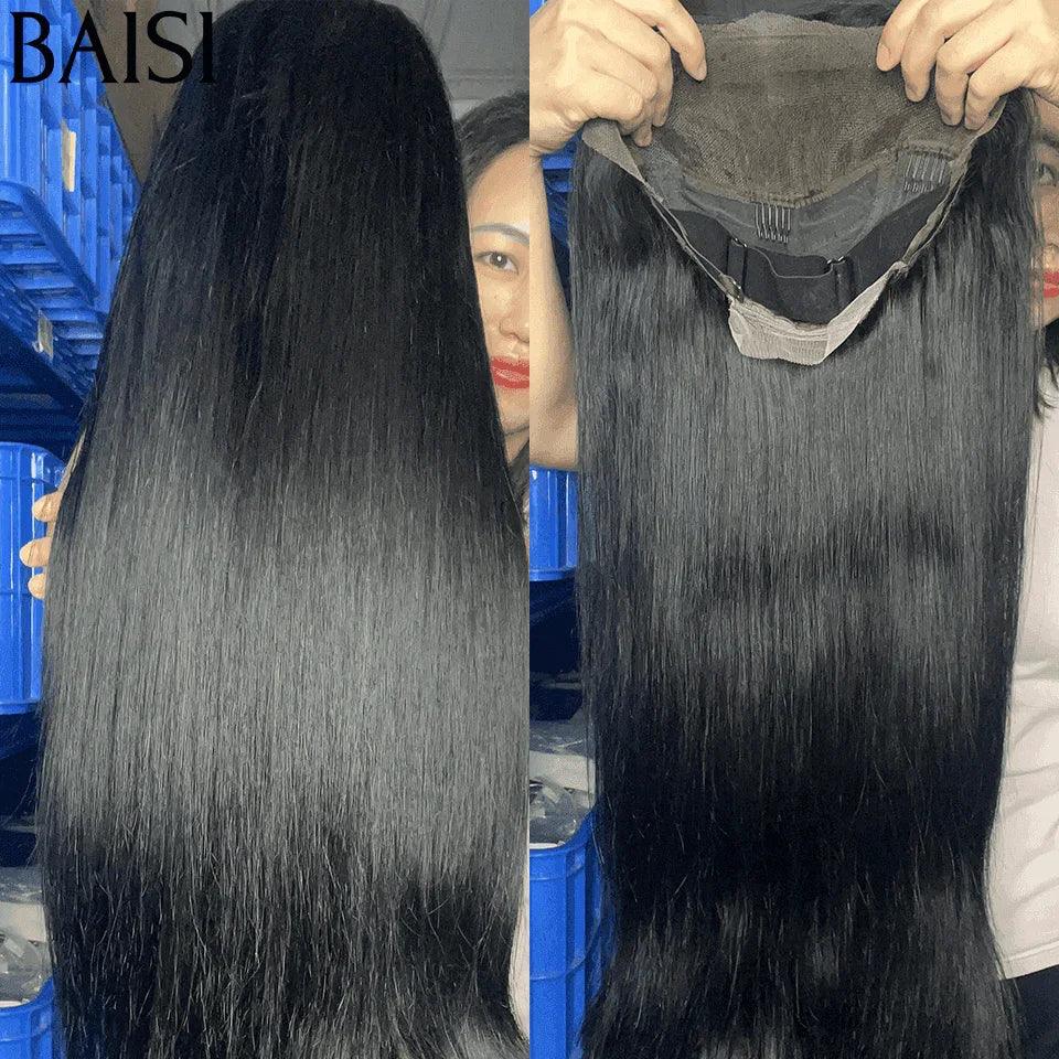 BAISI vendita lampo 2 parrucche 300€ 13X4 lace ricce e lisce in 100% capelli umani veri