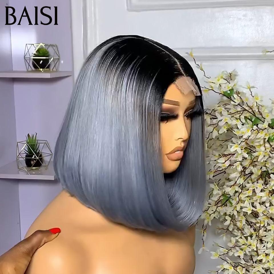 BAISI Perruque Lisse DE luxe Bob 2x6 Lace 100% Vietname Hair en Couleurs personnalisées SDD BONE STRAIGHT 10 Pouces 100€ En 100% Vrais Cheveux Humains