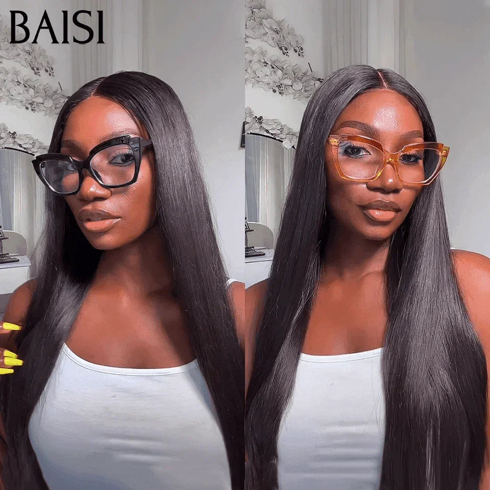 BAISI vente flash 2 Perruques 169€ 4X4 lace curly wave et Lisse 18 pouces moitié prix en 100% vrais cheveux humains MP50