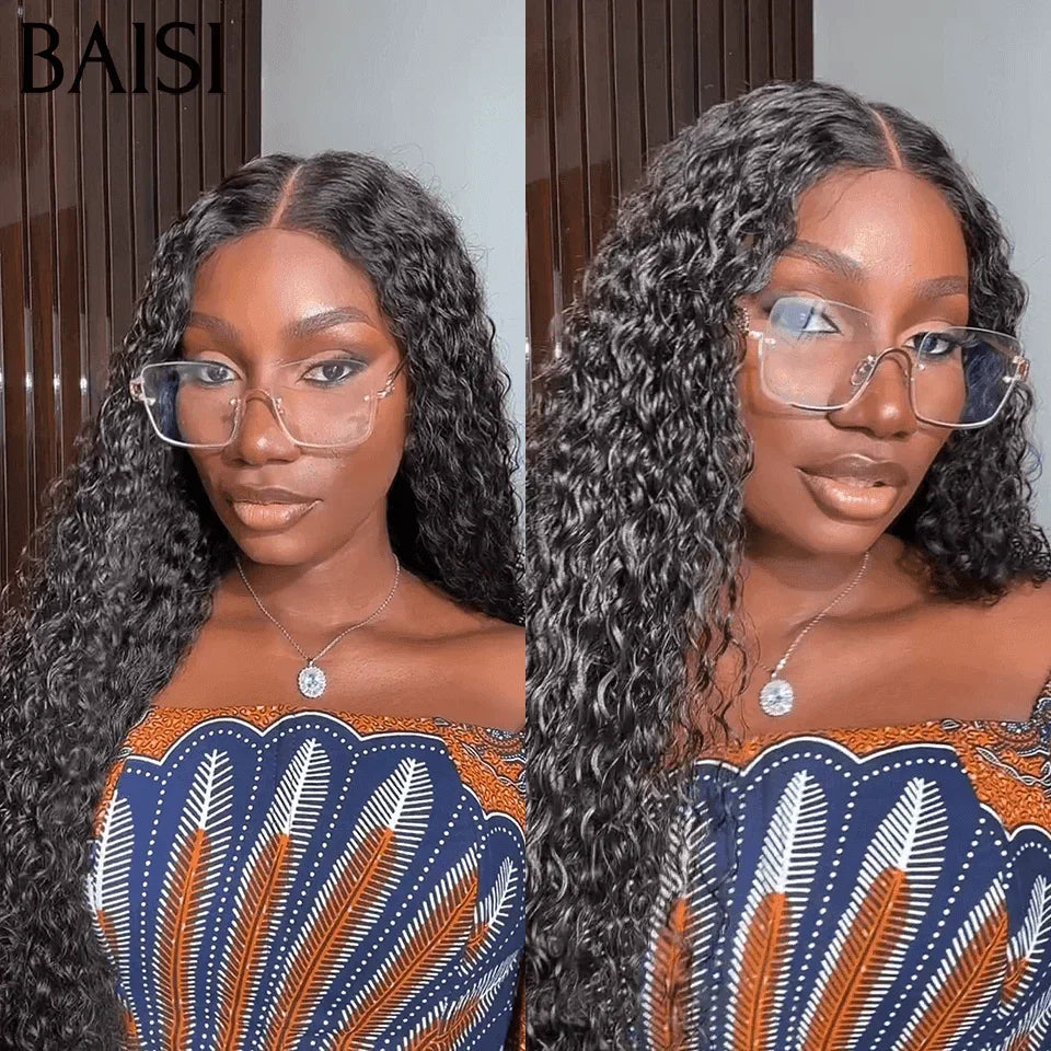 BAISI vente flash 2 Perruques 169€ 4X4 lace curly wave et Lisse 18 pouces moitié prix en 100% vrais cheveux humains MP50