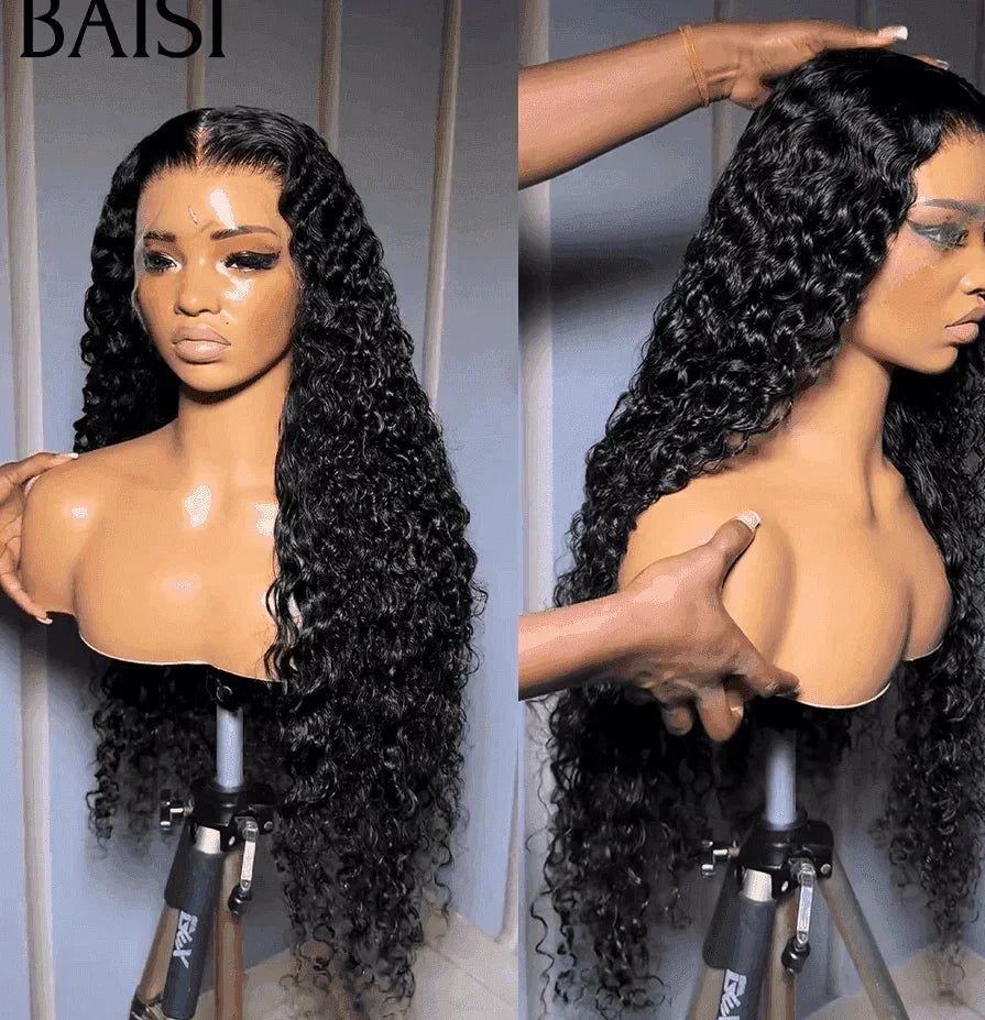 BAISI promoção relâmpago 6 perucas bob 320 euro ou 3 perucas 449 euro 2X6 liso de luxo 20 polegadas e 13X6 ondulação encaracolada 300% densidade em 100% cabelo humano verdadeiro