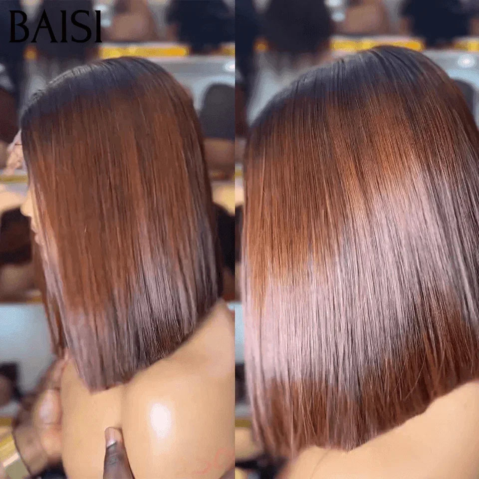 BAISI 100% Vietnam Hair SDD BONE STRAIGHT 2x6 Lace Straight Wig #4T#613 Blonde €89 In 100% Human Hair