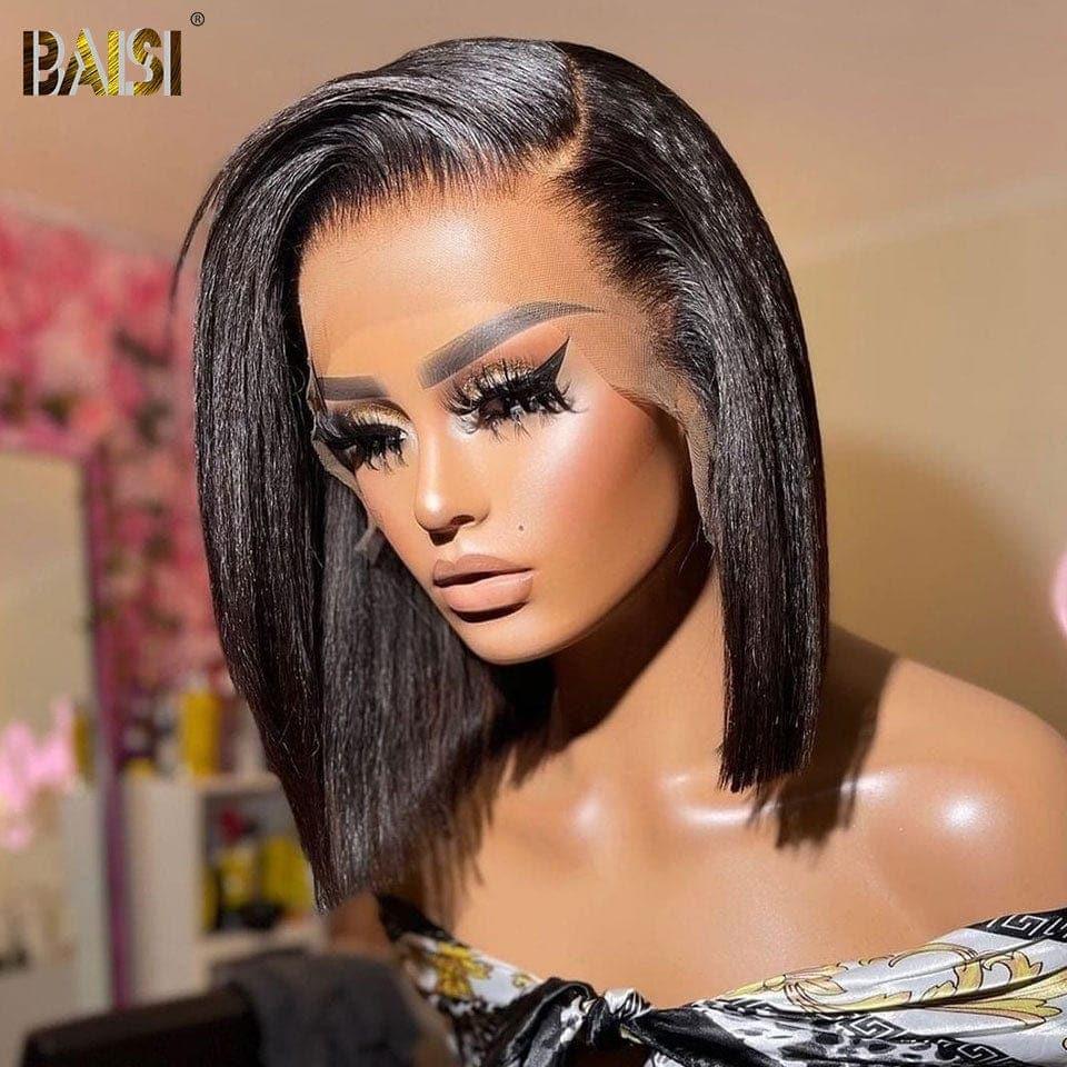 BAISI Compra 1 + 1 Gratis = 119€ senza pizzo pixie Liscio e water wave o 6 Parrucche + 2 Gratis = 500€ in 100% veri capelli umani (nessun codice necessario)