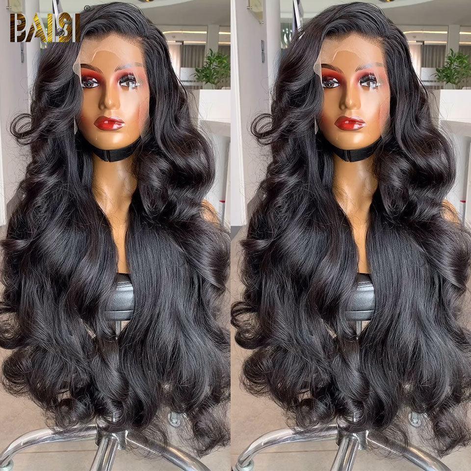 BAISI Acquista minimo 2 parrucche al prezzo di fabbrica Fornitore Frontal Parrucca Body Wave e Deep Wave in Nero o Marrone in 100% Capelli Umani