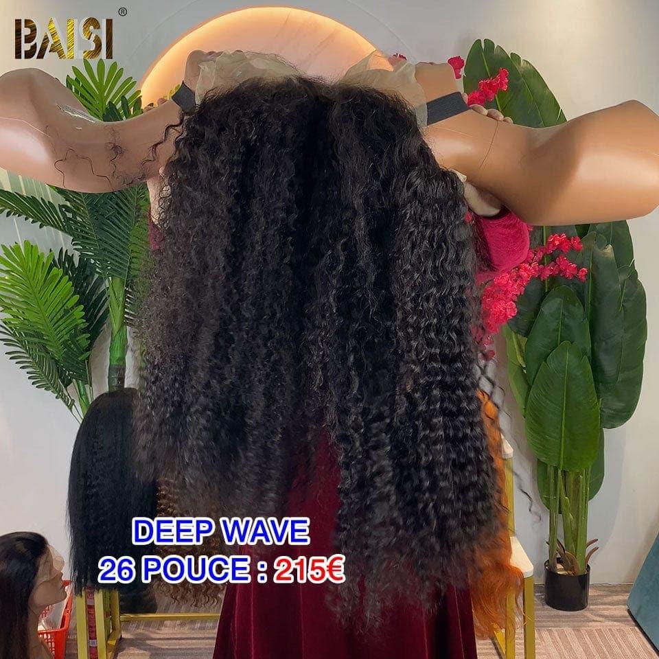 BAISI Achetez 2 perruques minimum au prix d'usine fournisseur Perruque 2x6 Lisse bob 10 Pouces en Noir en 100% Cheveux Humains