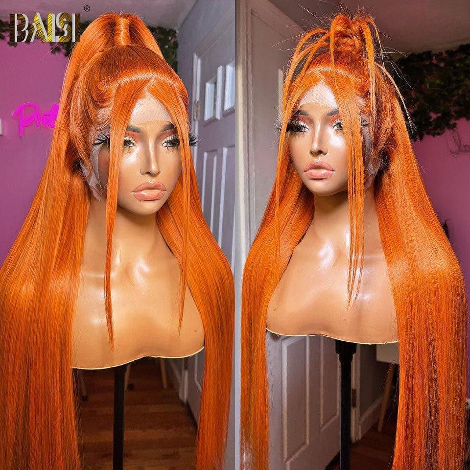 BAISI perruque Lisse en Couleur Orange à moitié prix en 24H 160€ ou 2X6 1BT30# 20Pouces 229€ 1 lisse 1b27# couleur miel 20 pouce vietnam hair 189€en 100% cheveux humains